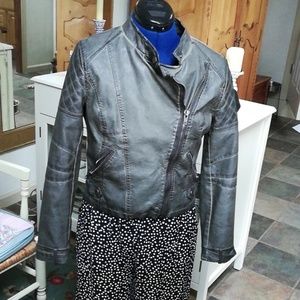 Vegan leather Moto jacket